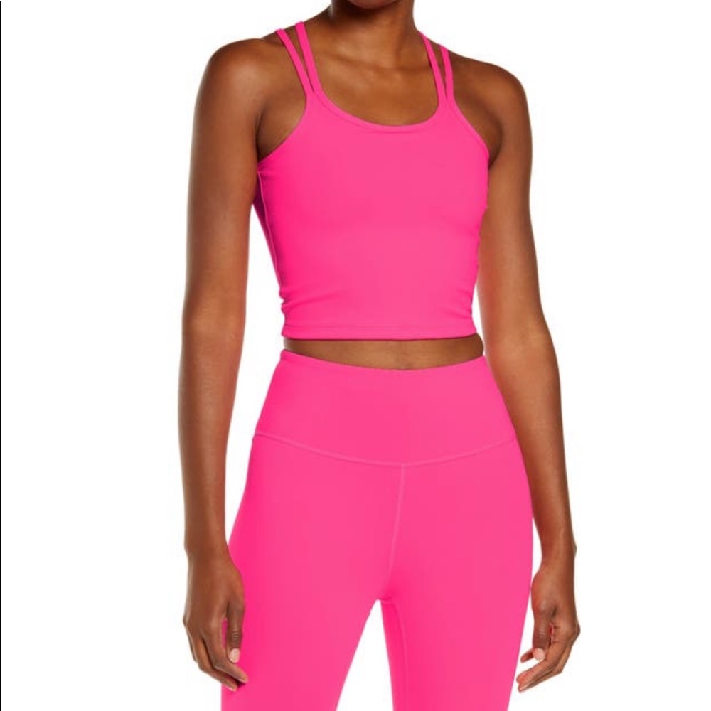 NWT Knockout Pink Crop Tank Top - IVL Collective